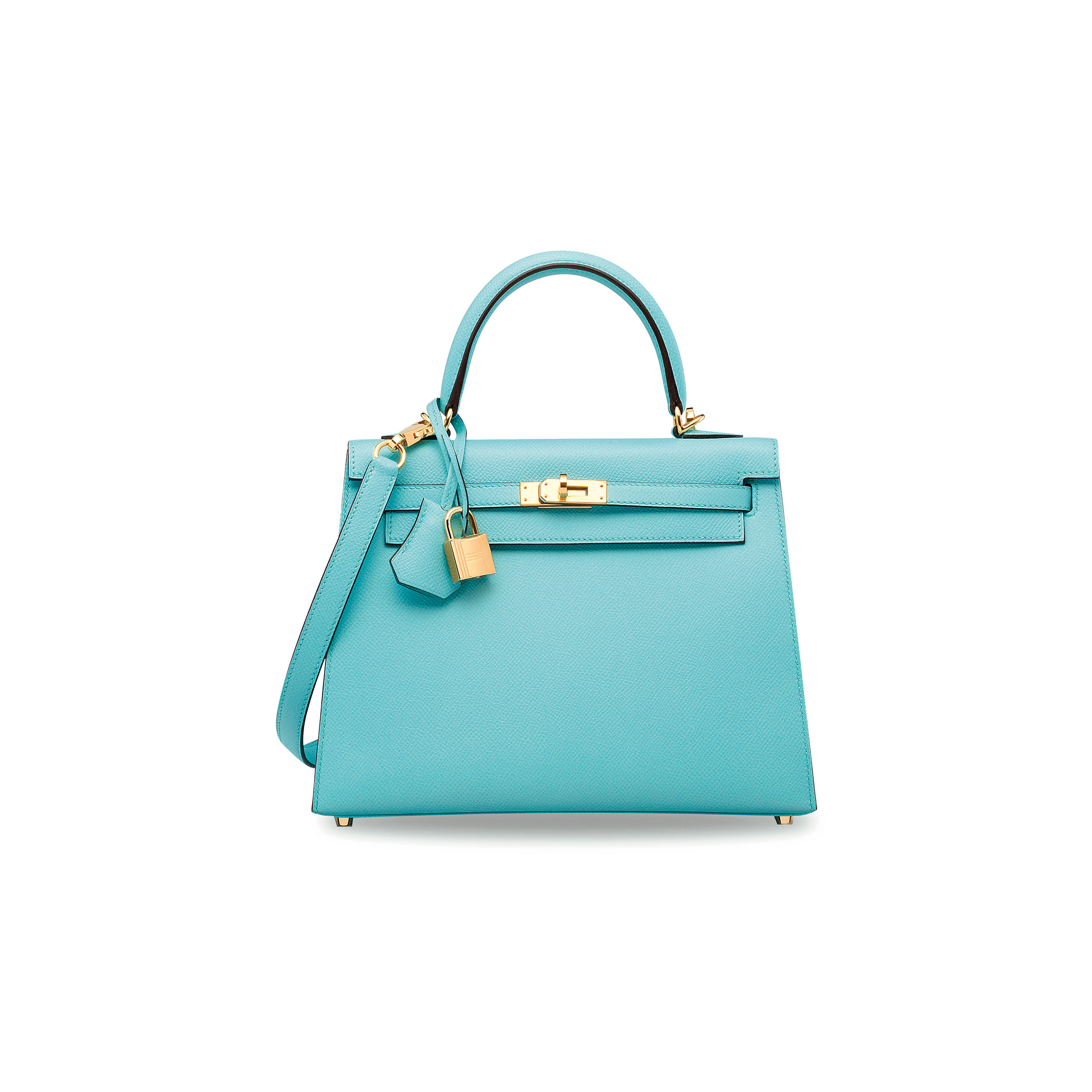 H**mes macaron blue kelly 25 with gold hardware (25*17*7cm)